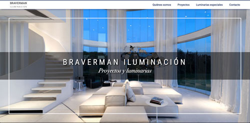 'Braverman Iluminación' Web